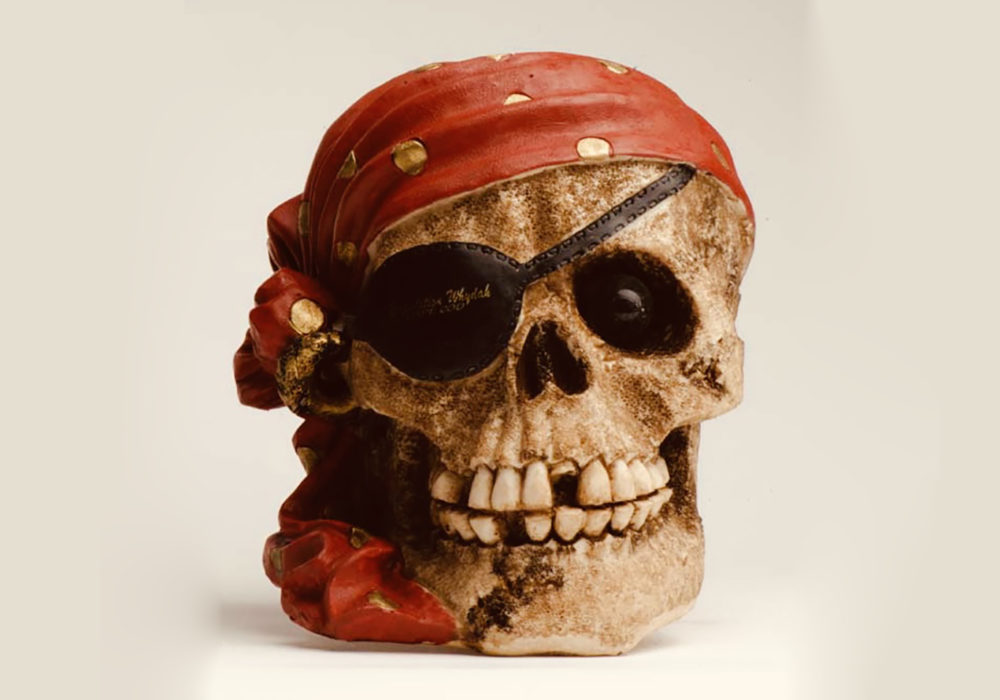 a teddy bear wearing a mask