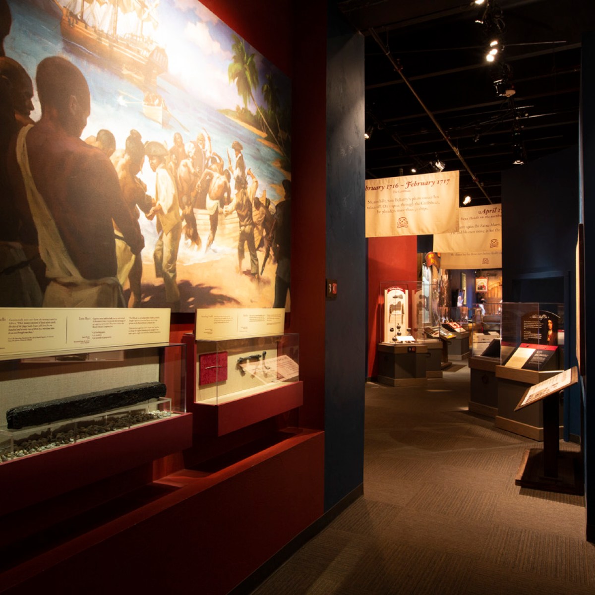 A hall in the Whydah museum.