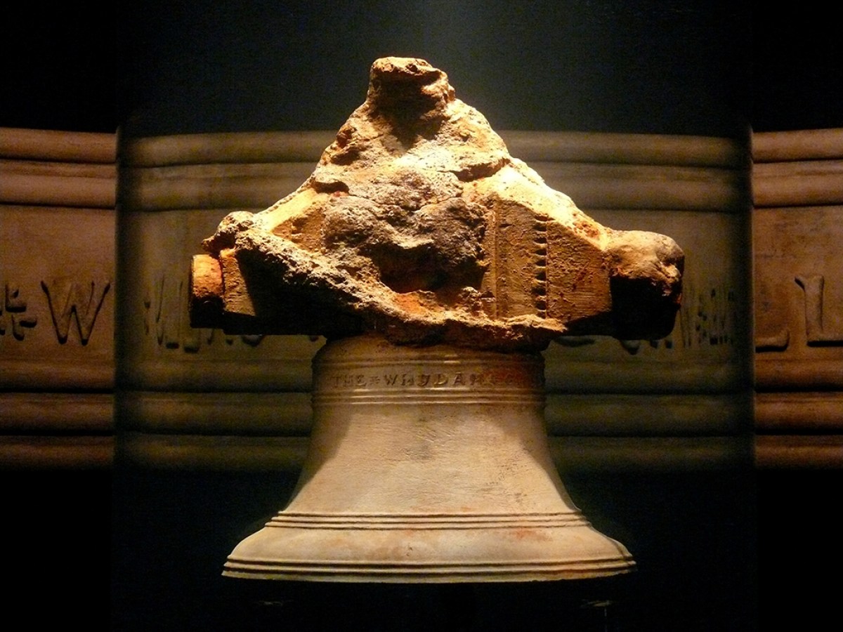 a close up of a bell